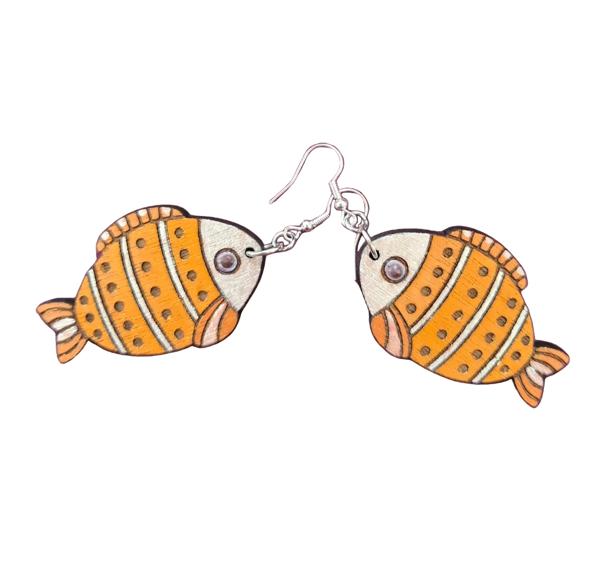 Handmade Fish Earrings – Laser Cut & Hand-Painted | Made in New Zealand