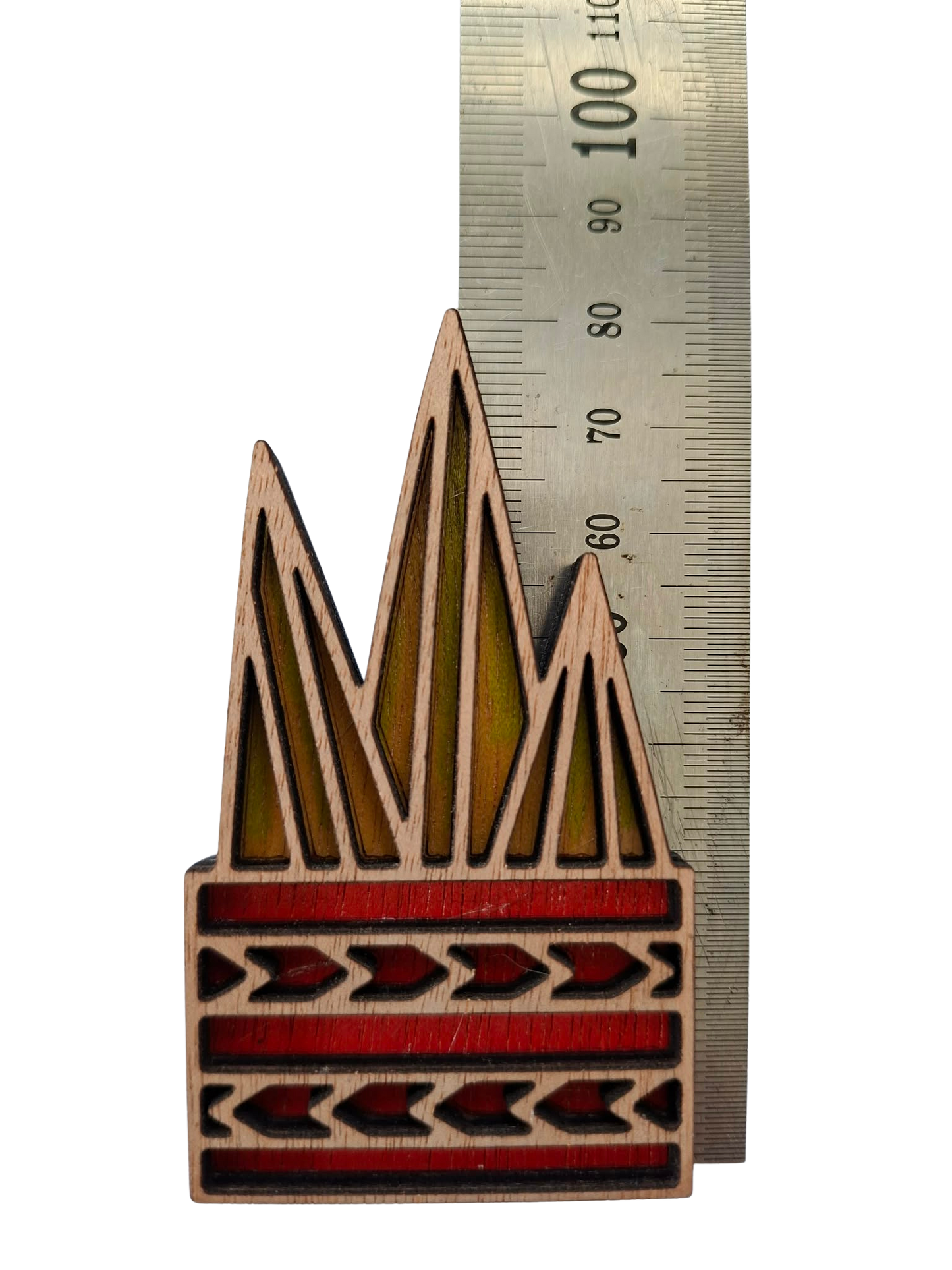 Hand coloured plant magnet