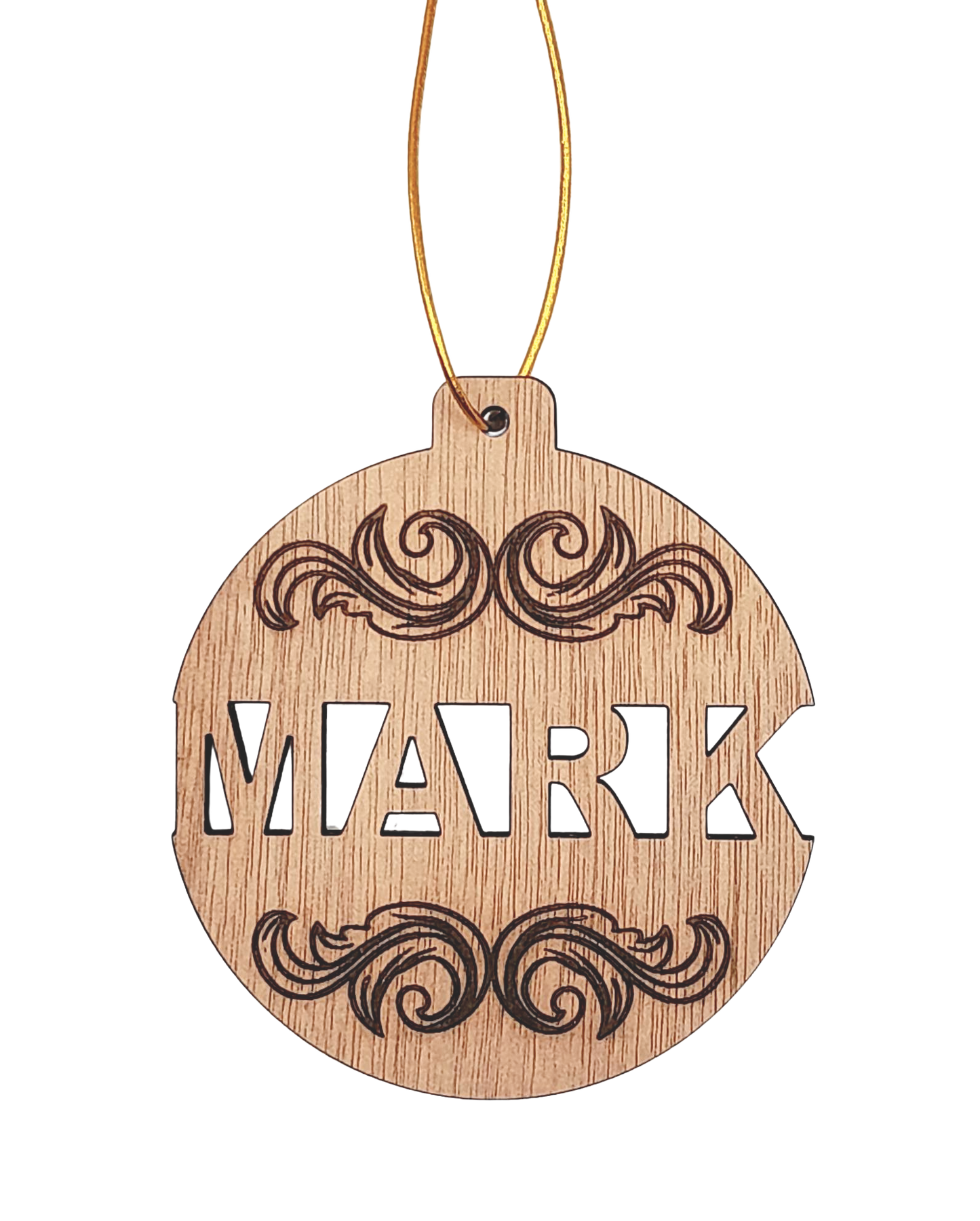 Personalized wooden Christmas decoration