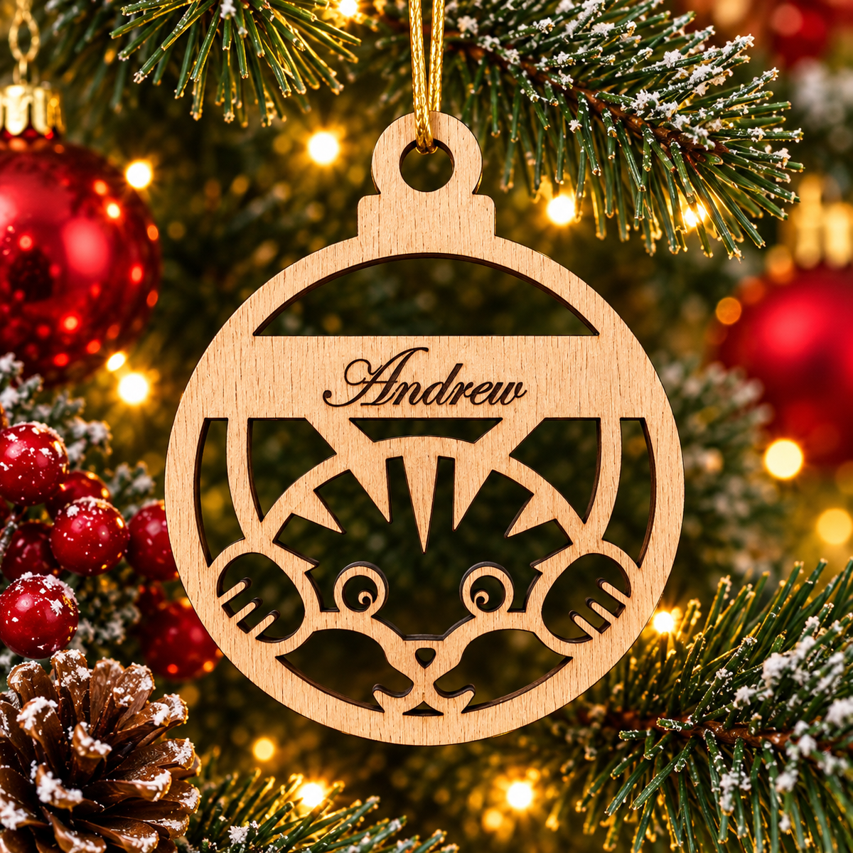 Personalised Cat Christmas Decoration – Why Wait Until Christmas? 4 to choose from!