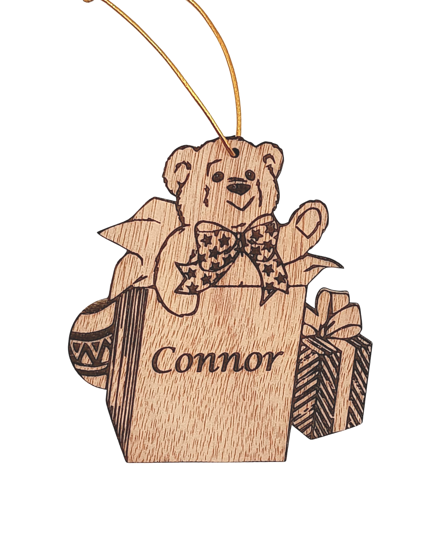 Personalized wooden Christmas decoration - 4 to choose from