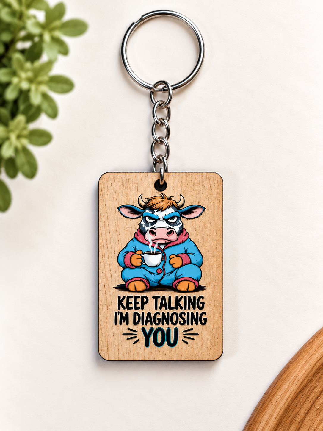 Funny Wooden Keychains — Buy 5, Pay for 4! Made in NZ