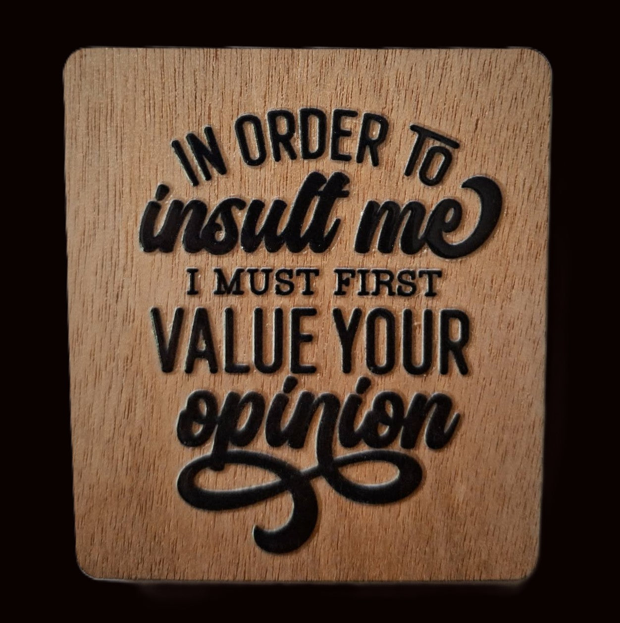 Office/Workplace Fridge Magnet - In Order to Insult Me