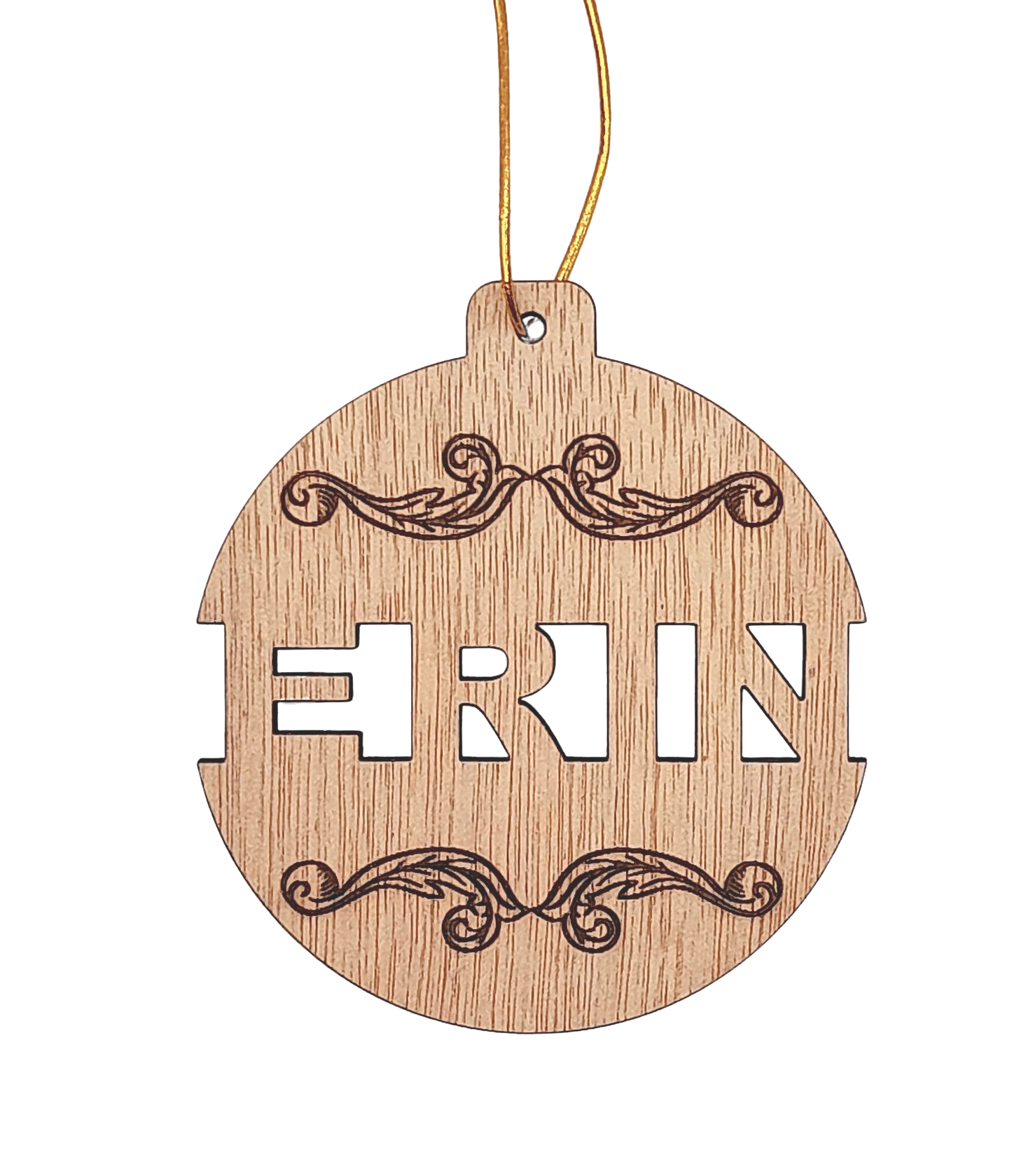 Personalized wooden Christmas decoration