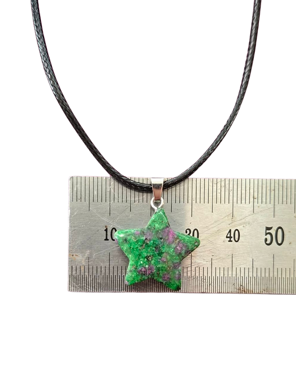 Natural stone star necklace - three natural stones to choose from