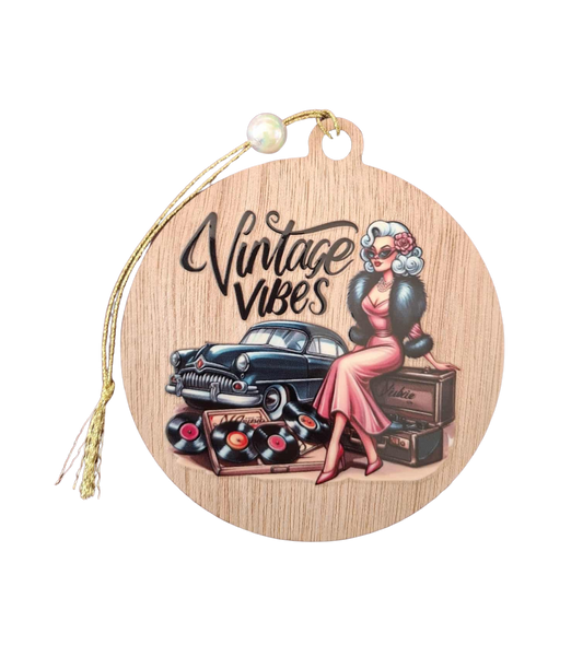 Vintage Vibes small hanging sign