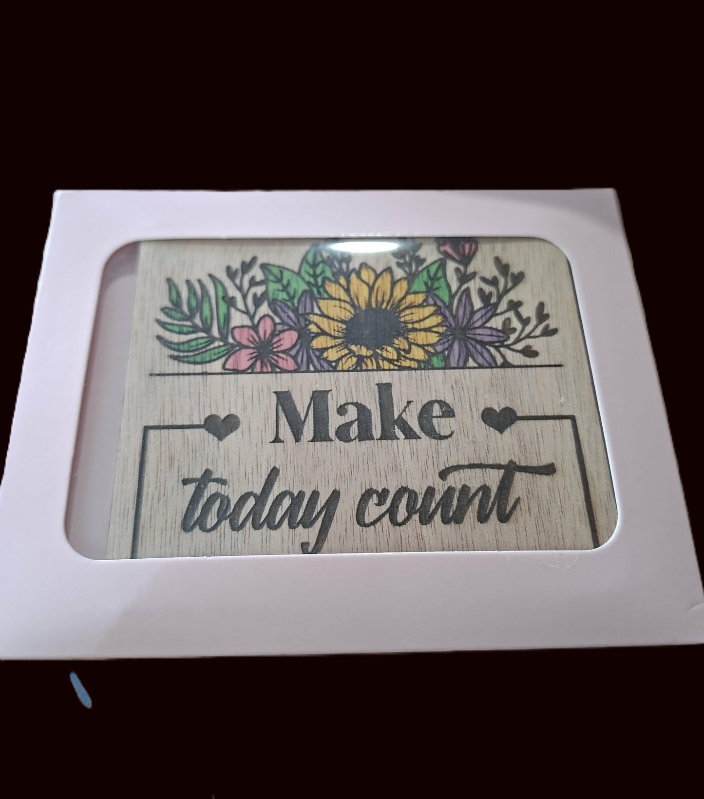 Motivational fridge magnet sign - Let your light glow