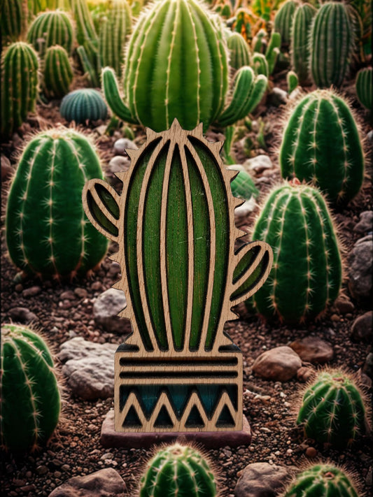 Hand coloured plant magnet