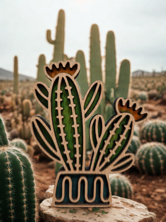 Hand coloured plant magnet