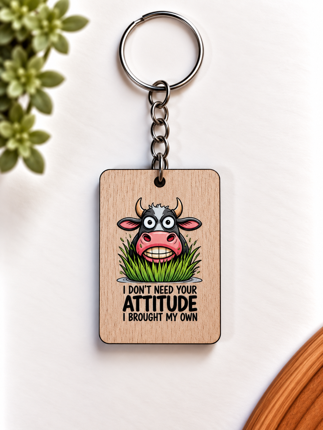 Funny Wooden Keychains — Buy 5, Pay for 4! Made in NZ