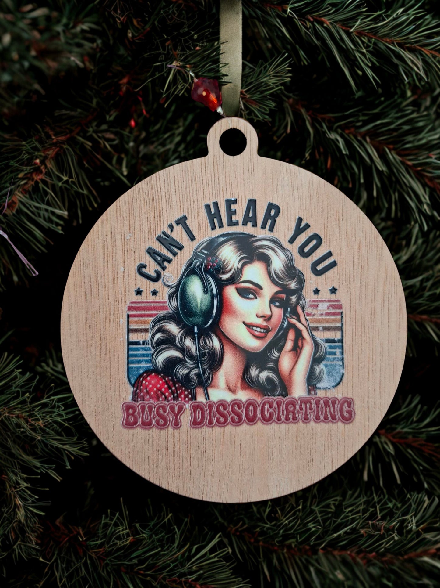 Retro Can't hear you fridge magnet/hanger