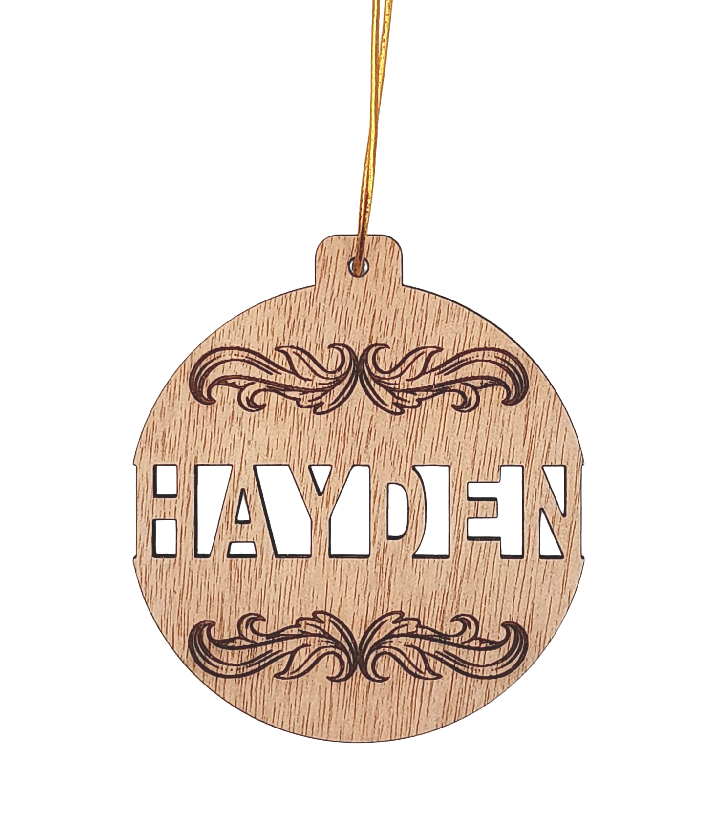 Personalized wooden Christmas decoration
