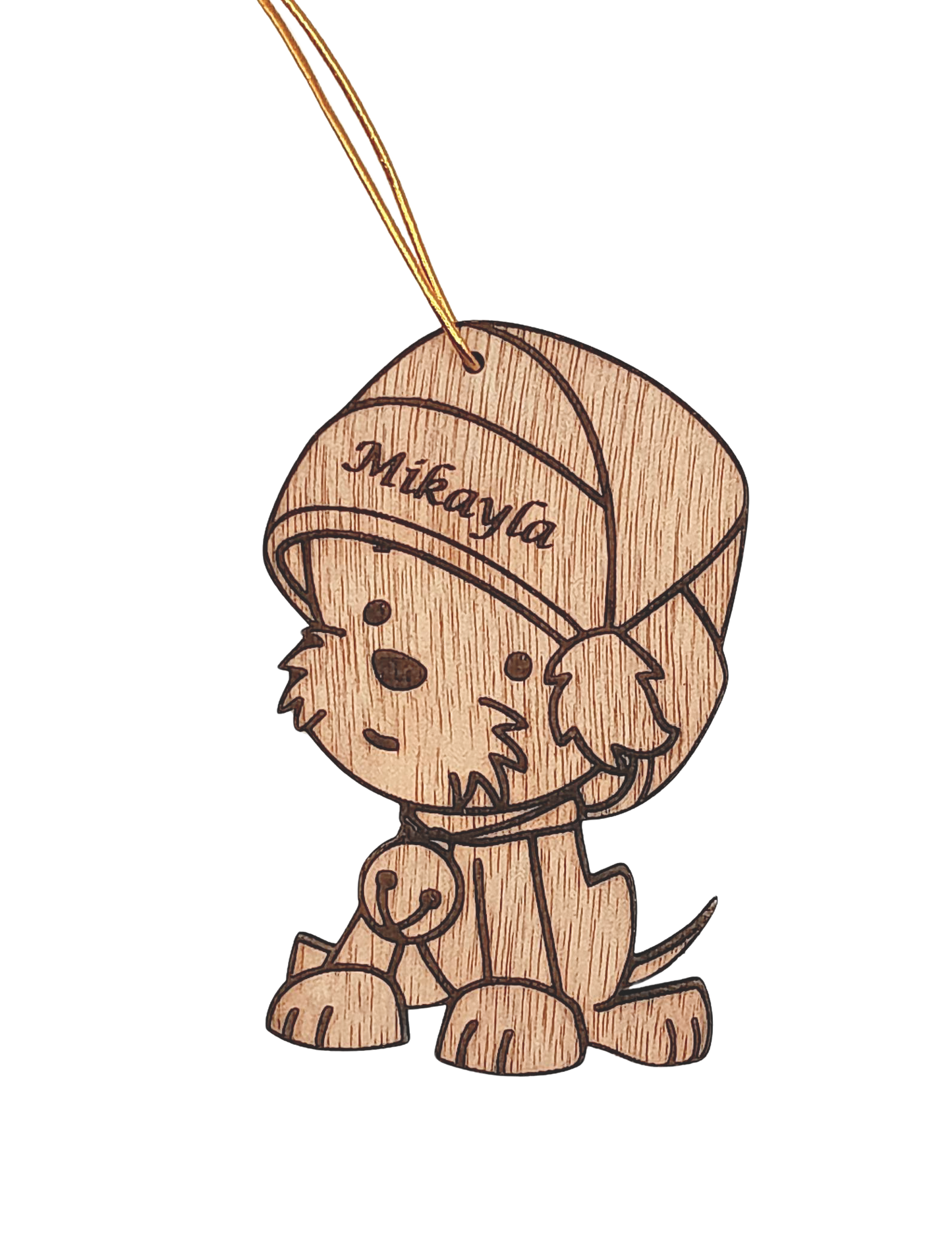 Personalized wooden Christmas decoration - 4 to choose from