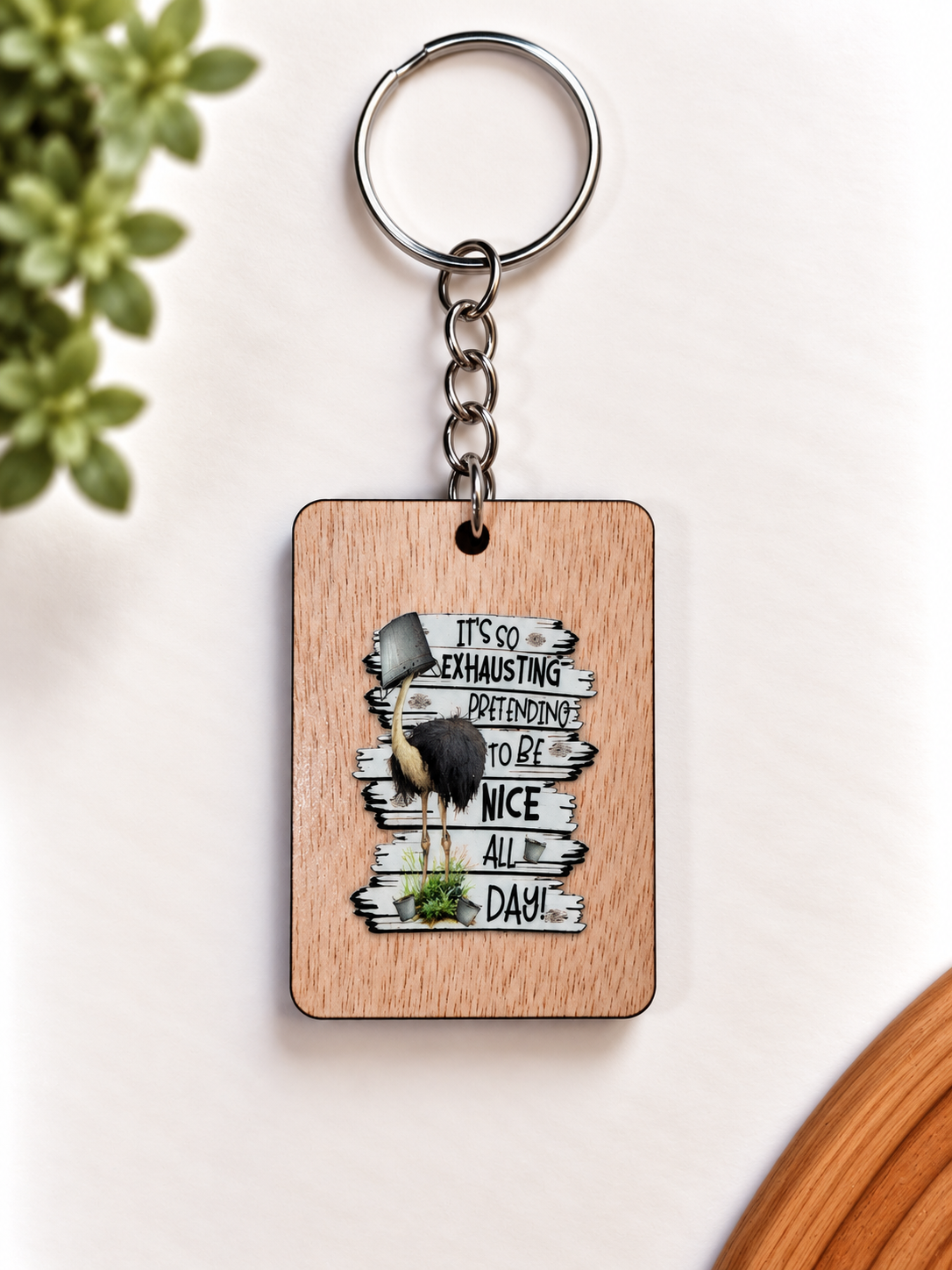 Funny Wooden Keychains — Buy 5, Pay for 4! Made in NZ
