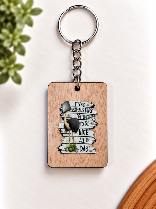 Funny Wooden Keychains — Buy 5, Pay for 4! Made in NZ