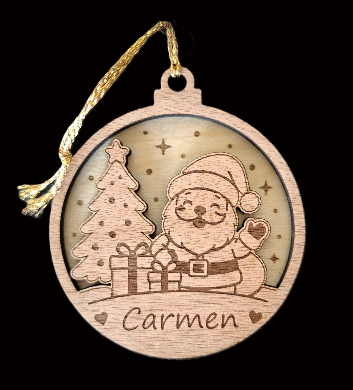 Personalised Santa Christmas Decoration