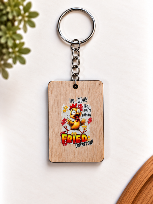 Funny Wooden Keychains — Buy 5, Pay for 4! Made in NZ