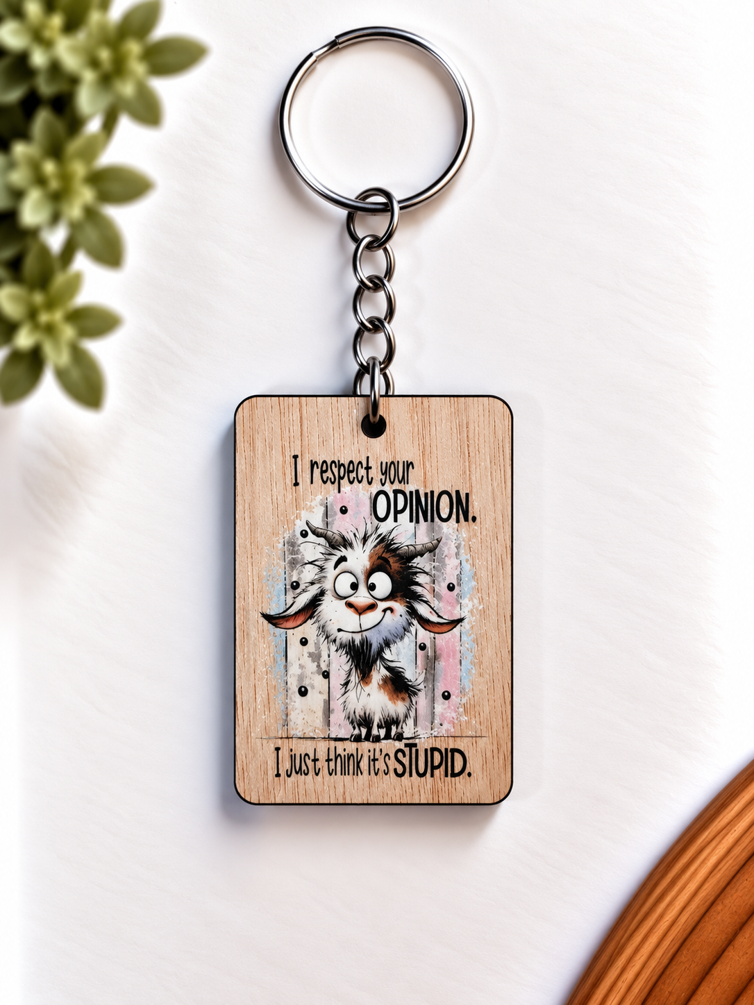 Funny Wooden Keychains — Buy 5, Pay for 4! Made in NZ