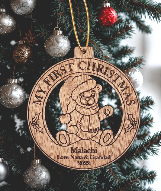 My First Christmas - Personalized decoration - 2 to choose from