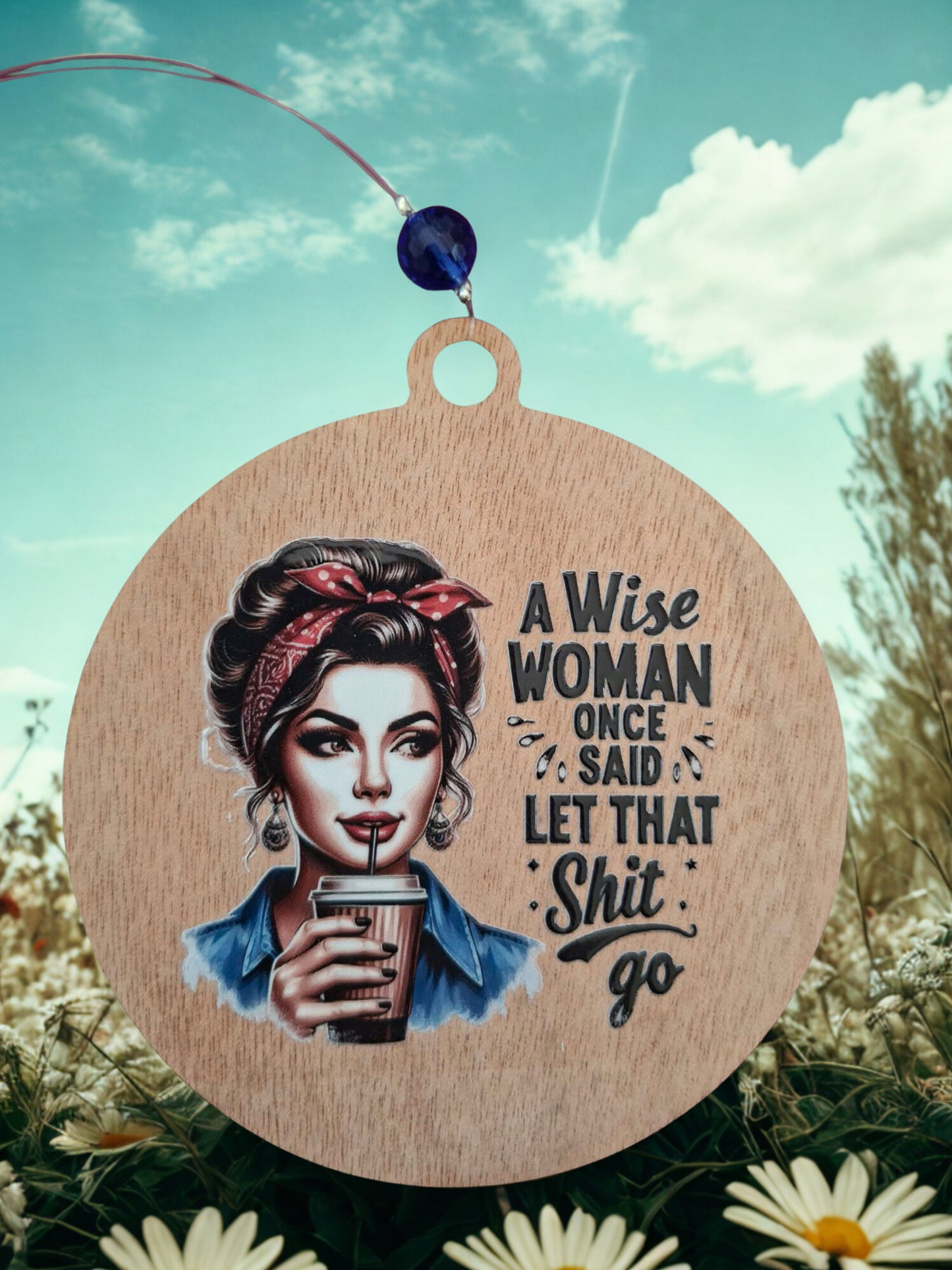 Retro Let that shit go fridge magnet/hanger