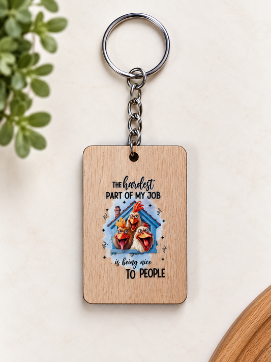 Funny Wooden Keychains — Buy 5, Pay for 4! Made in NZ