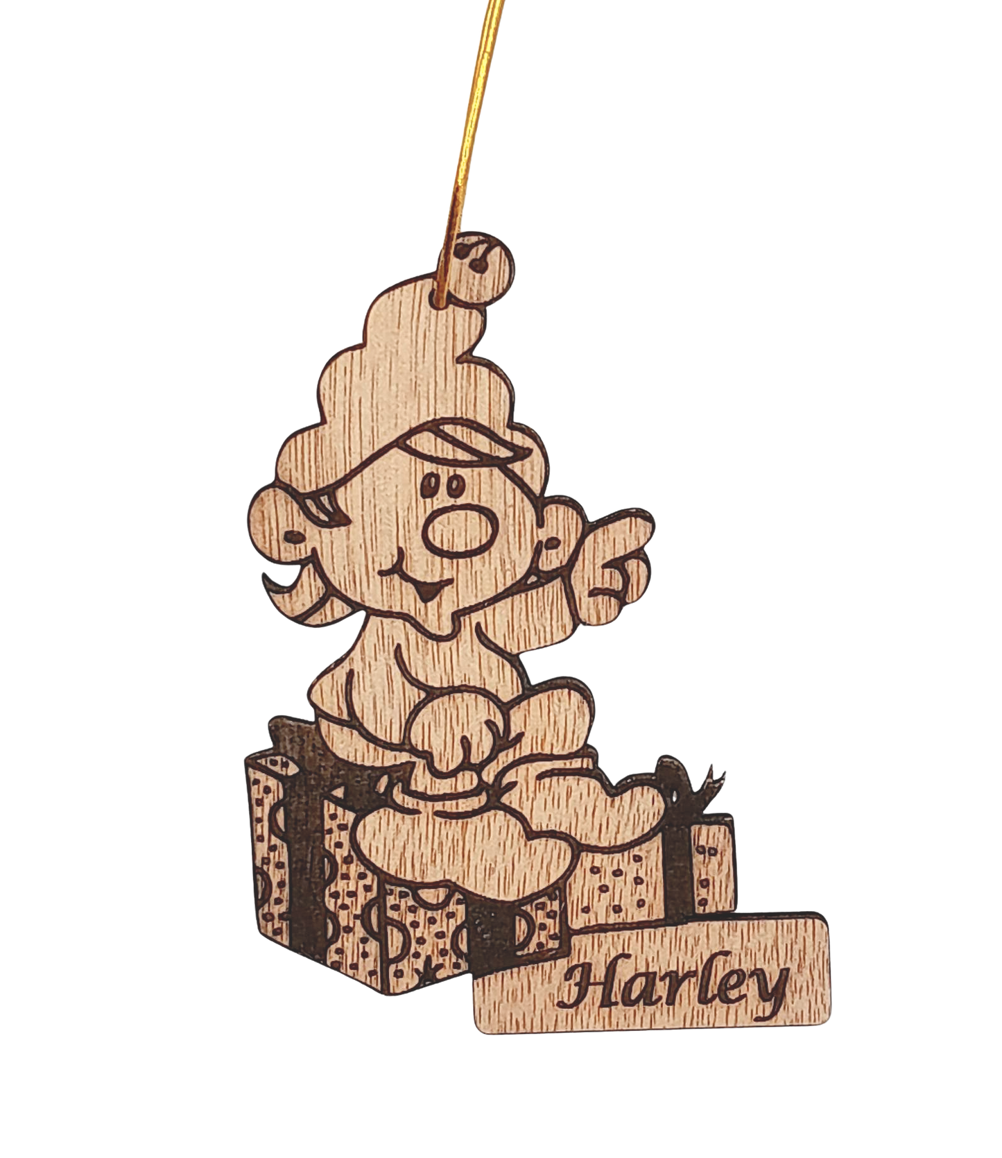 Personalized wooden Christmas decoration - 4 to choose from