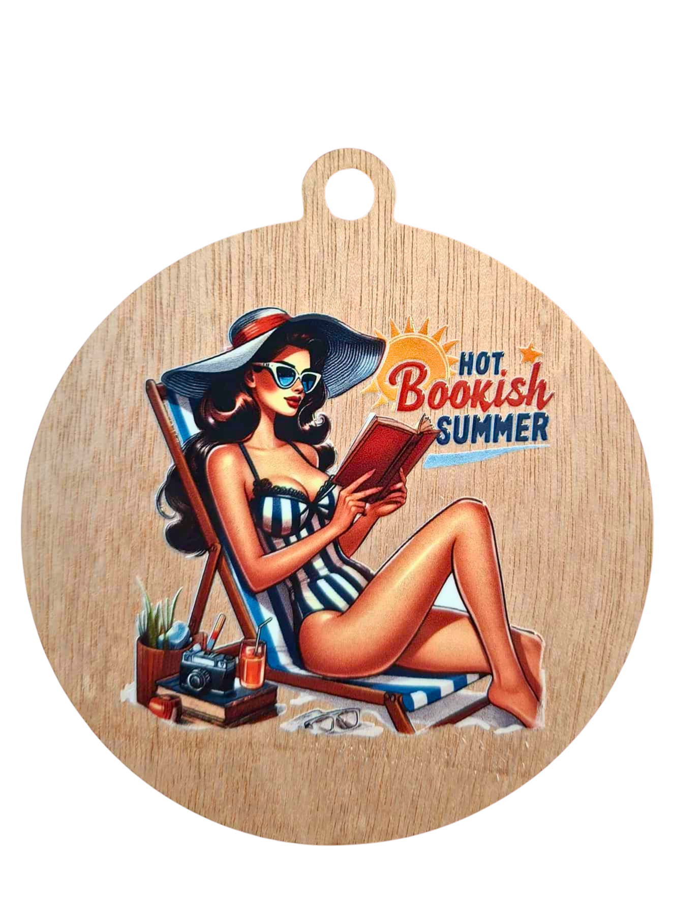 Retro Hot bookish summer magnet/hanger
