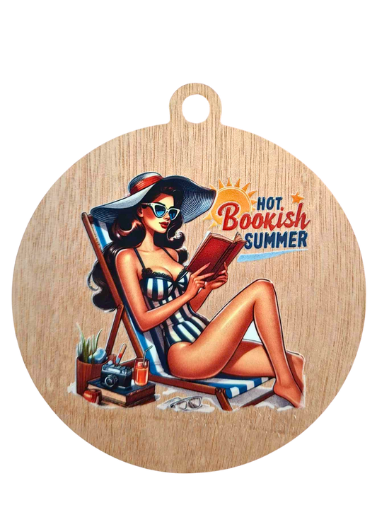 Retro Hot bookish summer magnet/hanger