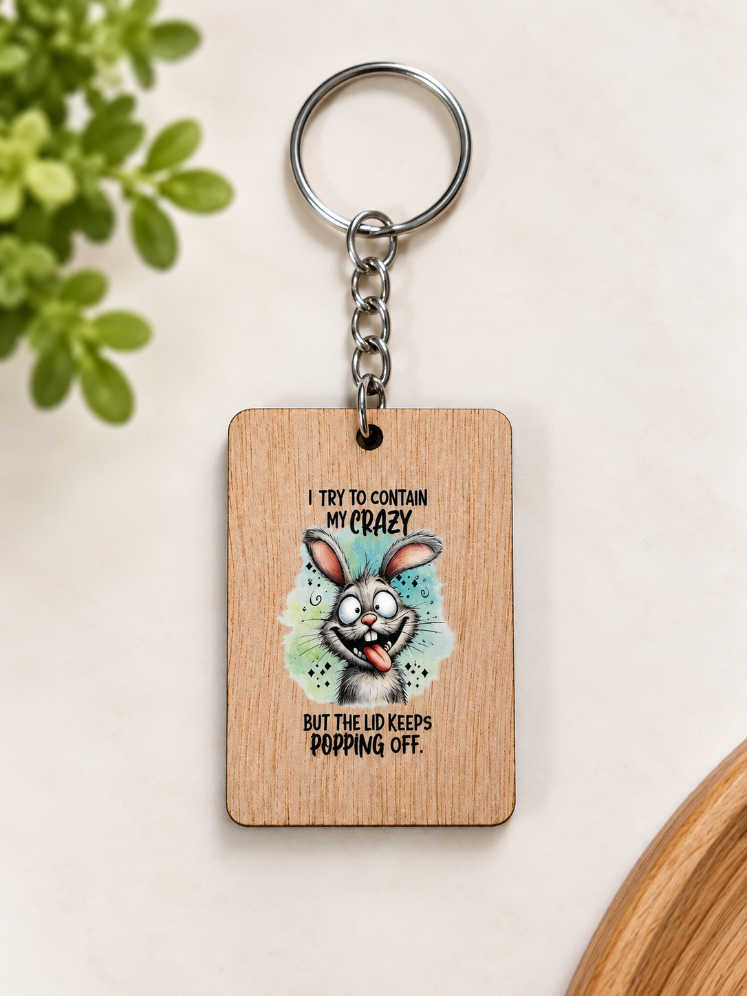 Funny Wooden Keychains — Buy 5, Pay for 4! Made in NZ