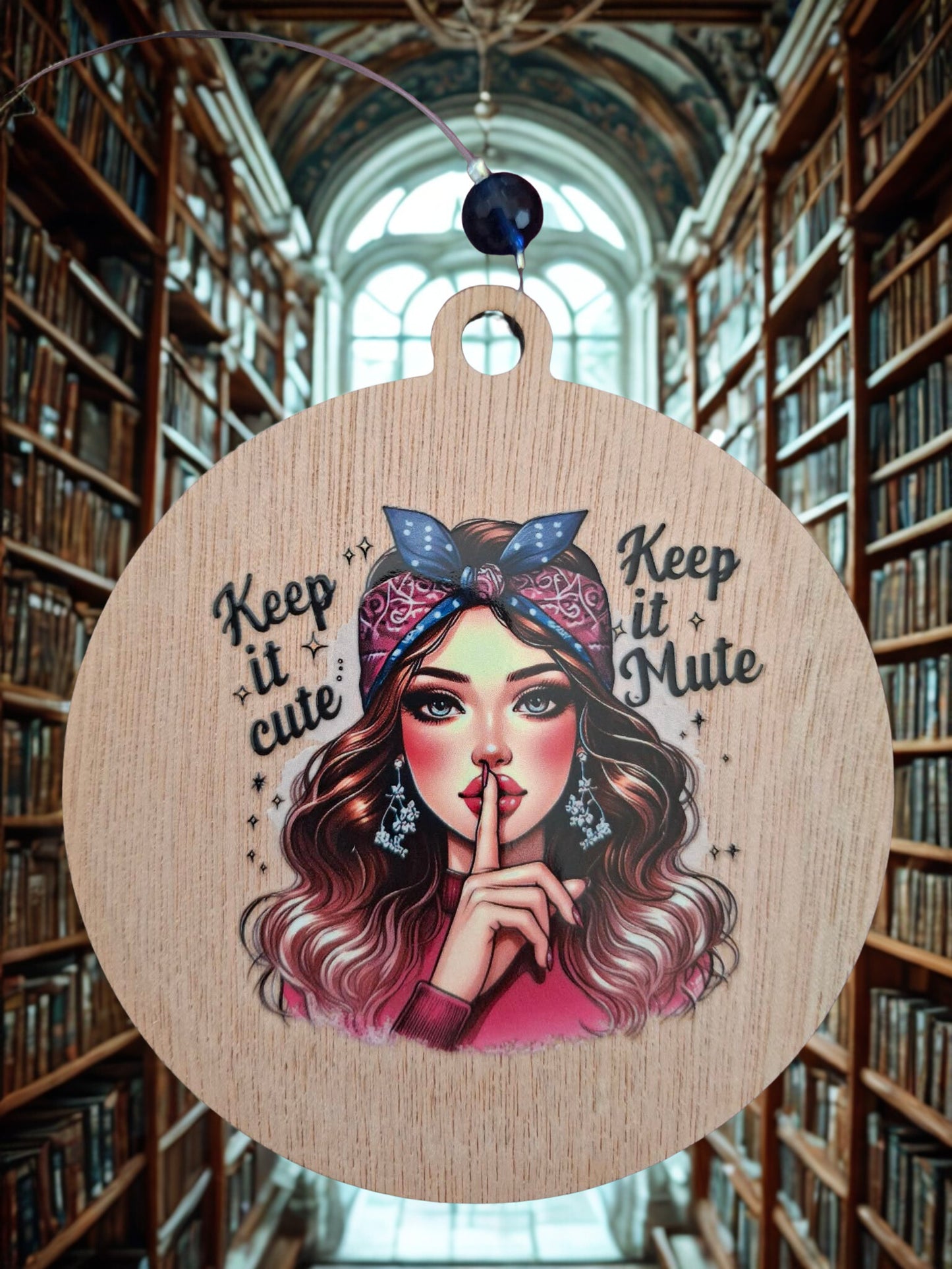 Retro Keep it cute fridge magnet/hanger