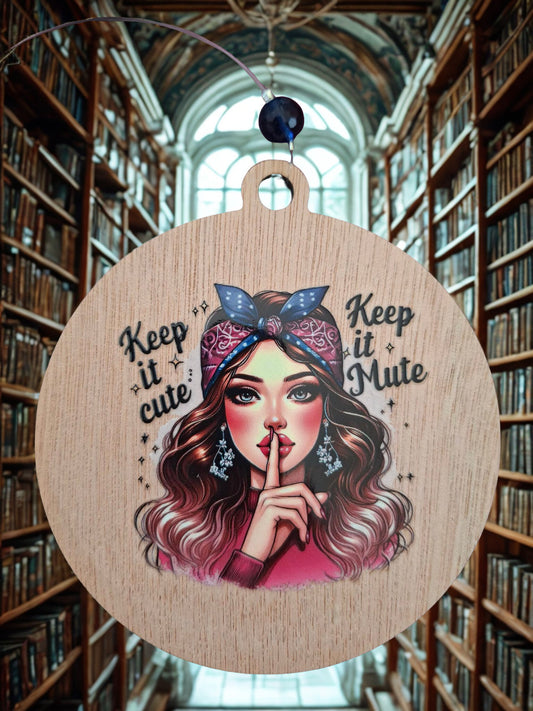 Retro Keep it cute fridge magnet/hanger