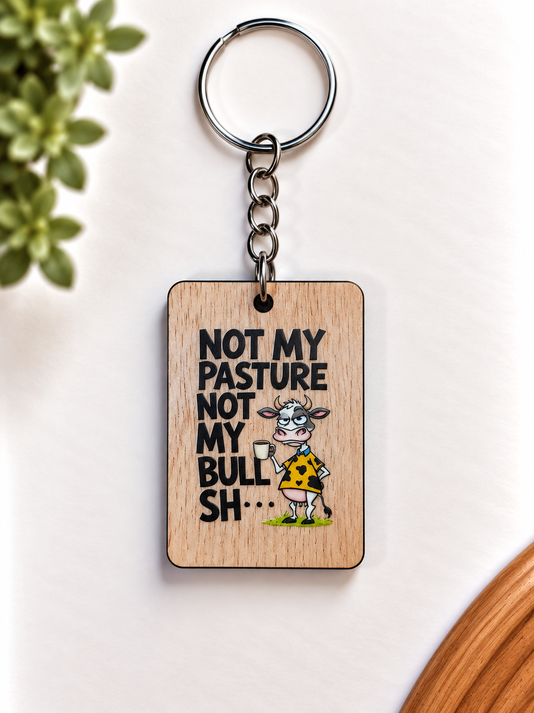 Funny Wooden Keychains — Buy 5, Pay for 4! Made in NZ