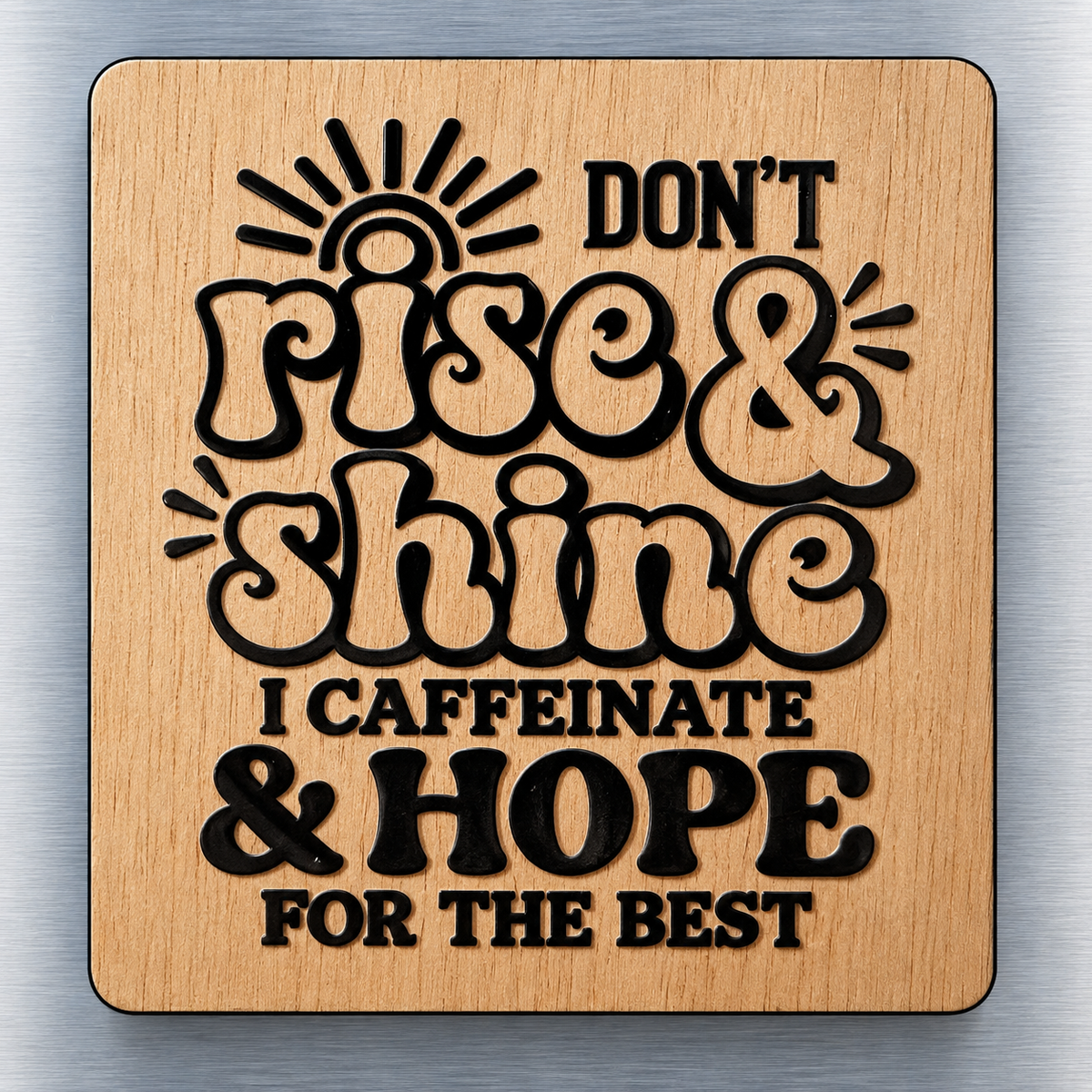 Funny Office Fridge Magnet - Rise and Shine