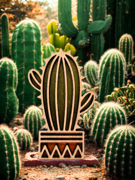 Hand coloured plant magnet