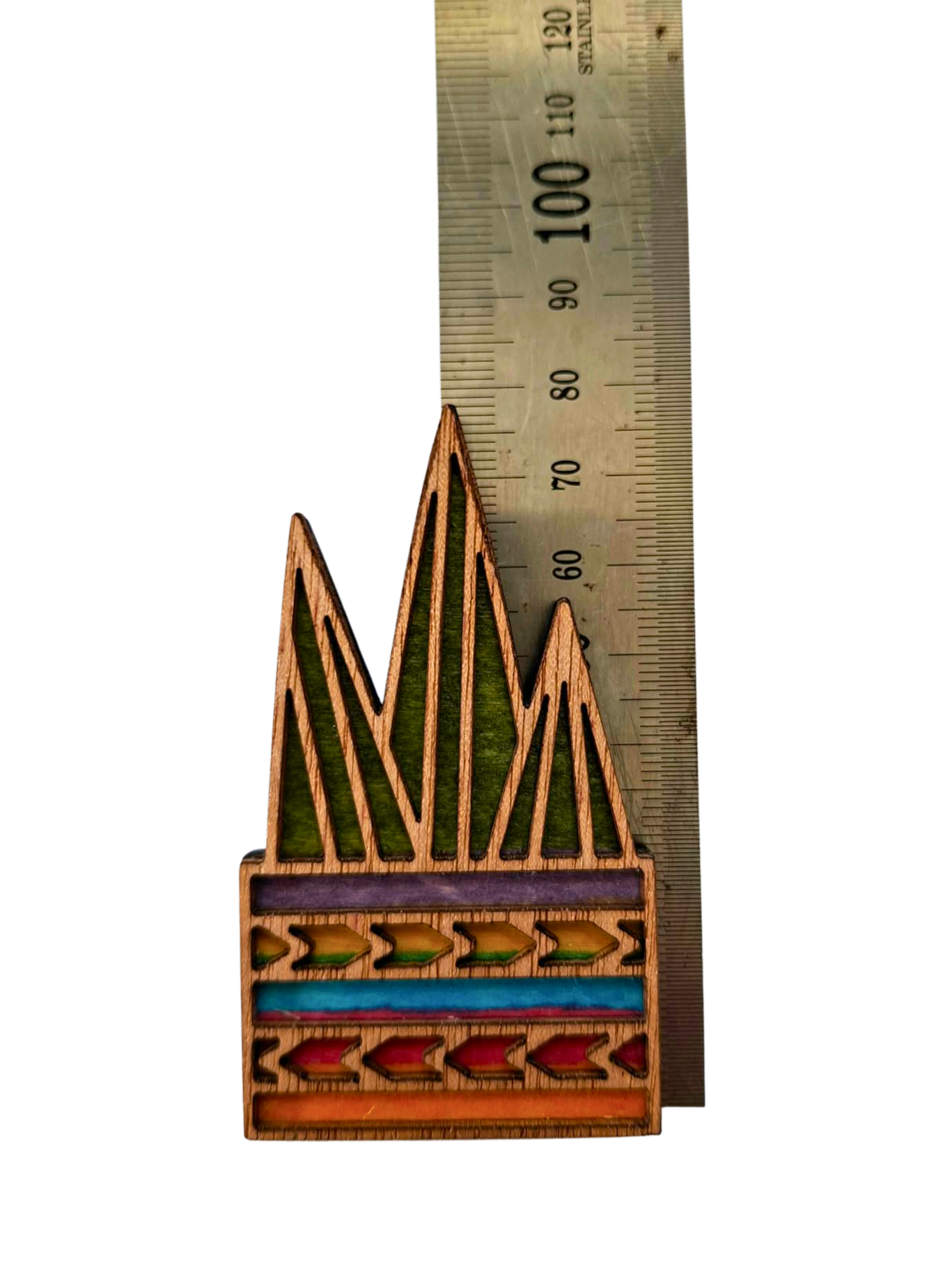 Hand coloured plant magnet