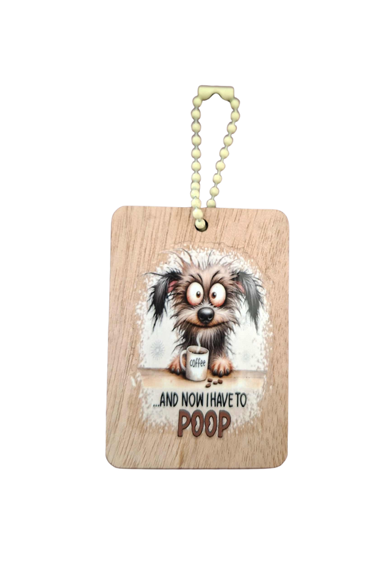 Comedy Key Chain - Coffee poop
