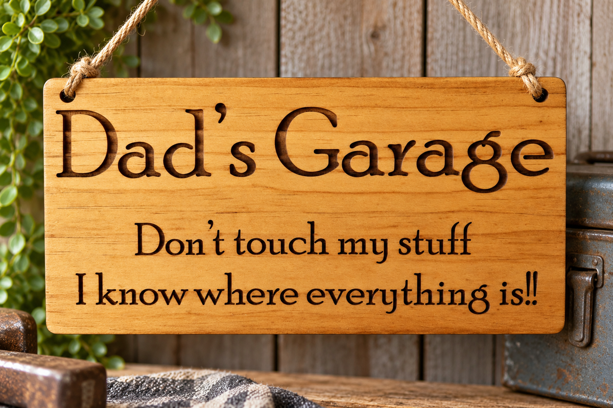 Dad's Garage - personalise it for free!