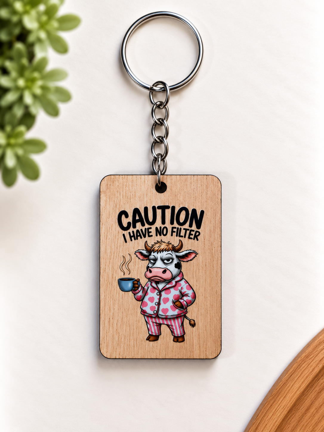 Funny Wooden Keychains — Buy 5, Pay for 4! Made in NZ