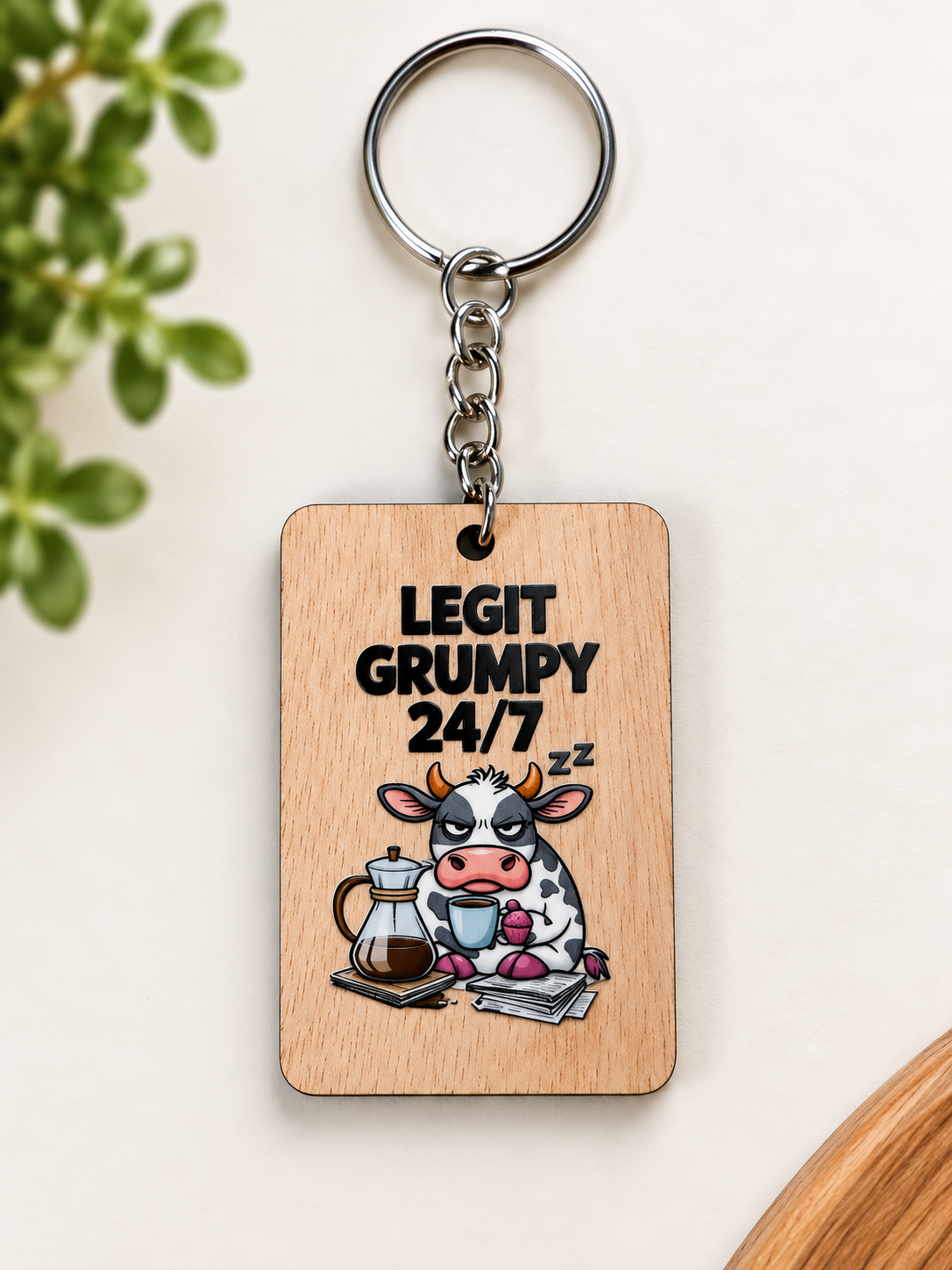 Funny Wooden Keychains — Buy 5, Pay for 4! Made in NZ