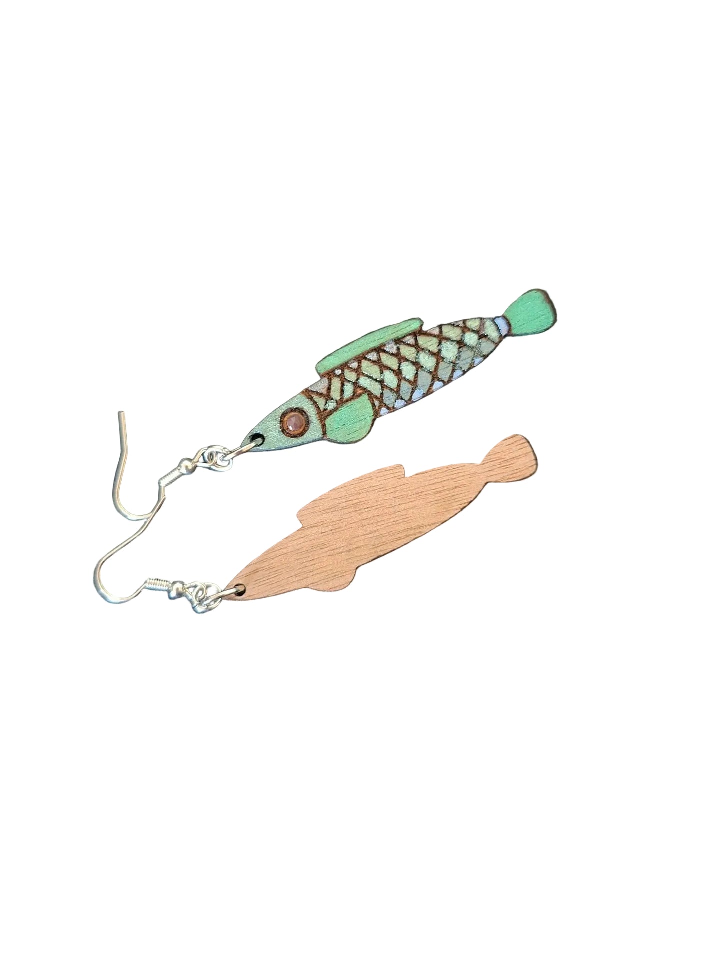 Handmade Fish Earrings – Laser Cut & Hand-Painted | Made in New Zealand