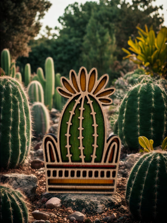 Hand coloured plant magnet