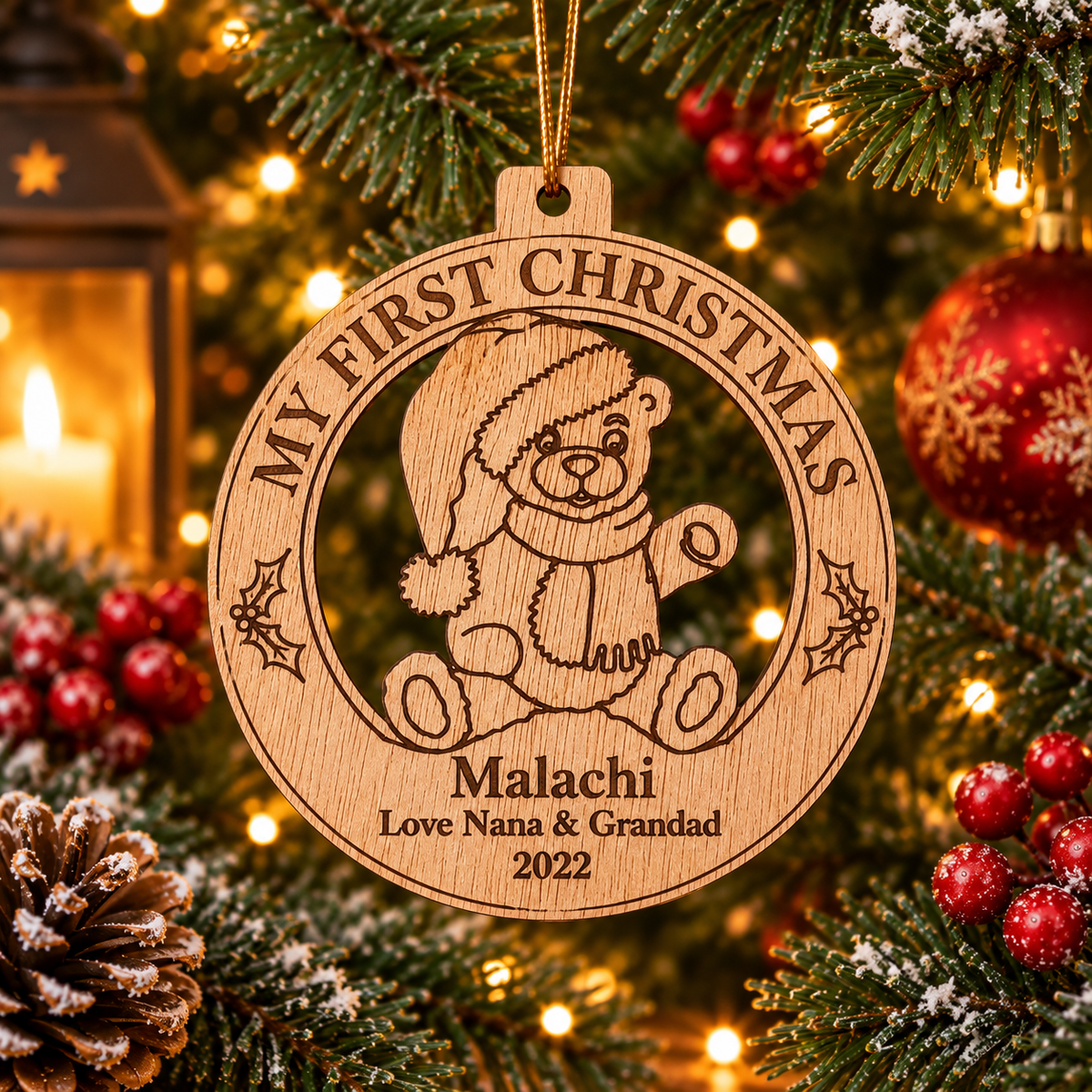 Baby’s First Christmas Personalised Keepsake - two to choose from