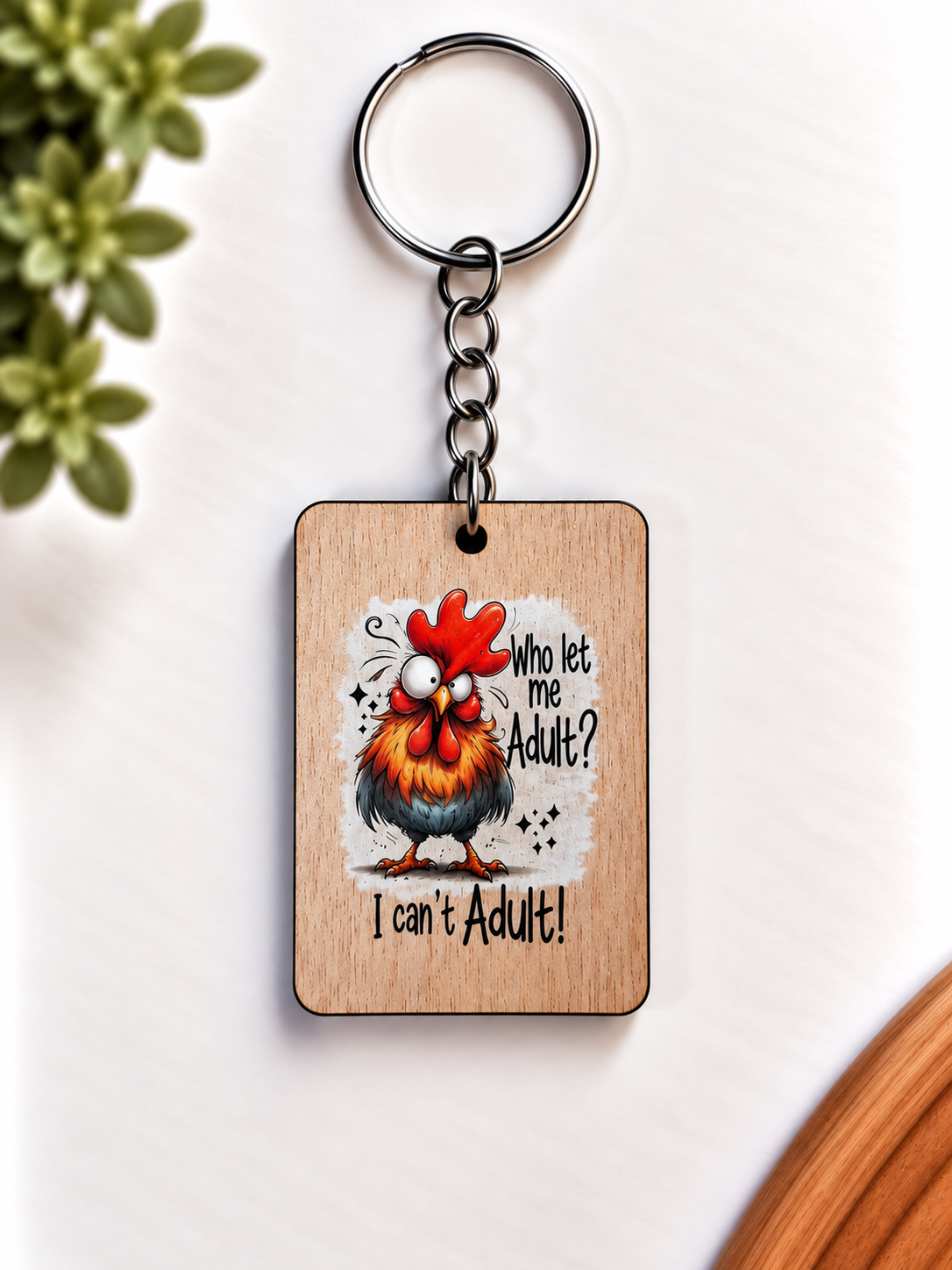 Funny Wooden Keychains — Buy 5, Pay for 4! Made in NZ