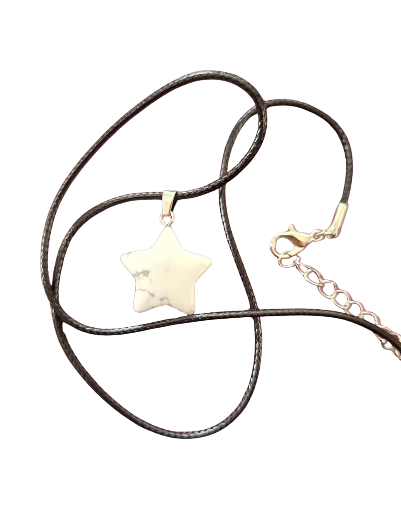 Natural stone star necklace - three natural stones to choose from