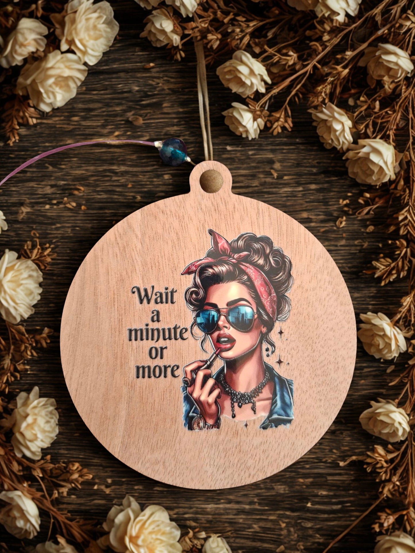 Retro Wait a minute or more magnet/hanger