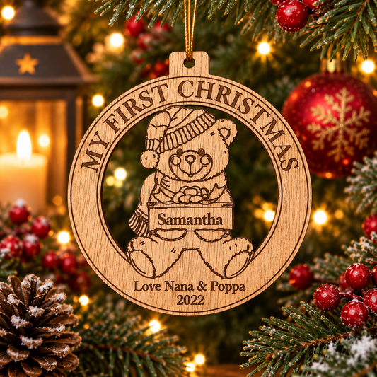 Baby’s First Christmas Personalised Keepsake - two to choose from