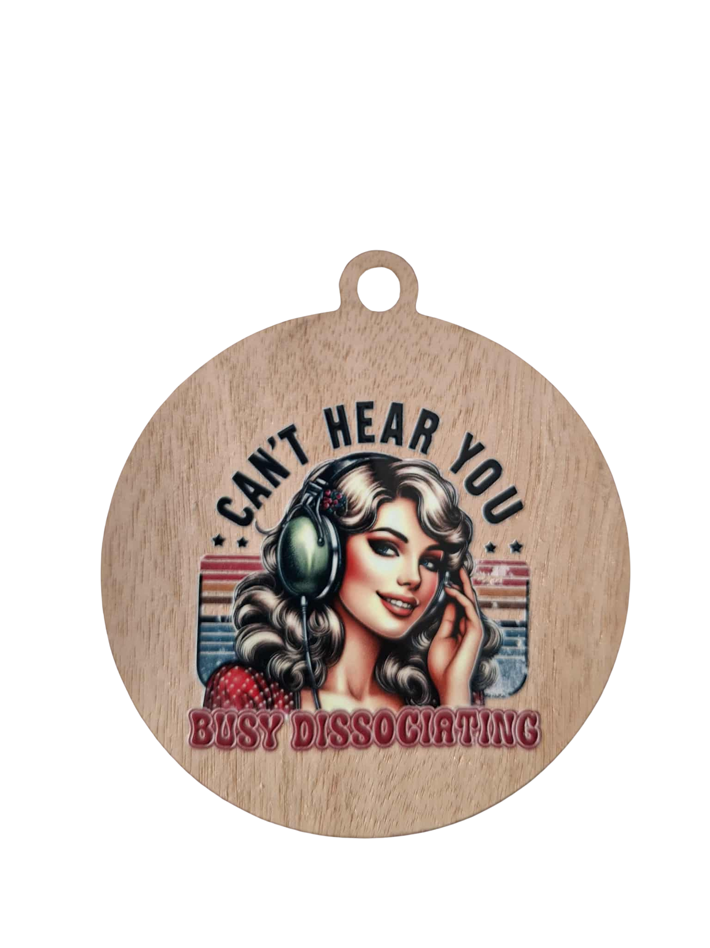 Retro Can't hear you fridge magnet/hanger