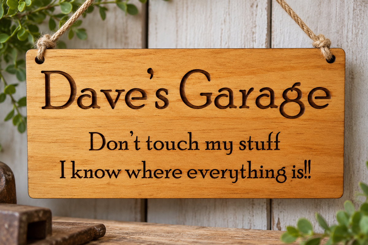 Dad's Garage - personalise it for free!
