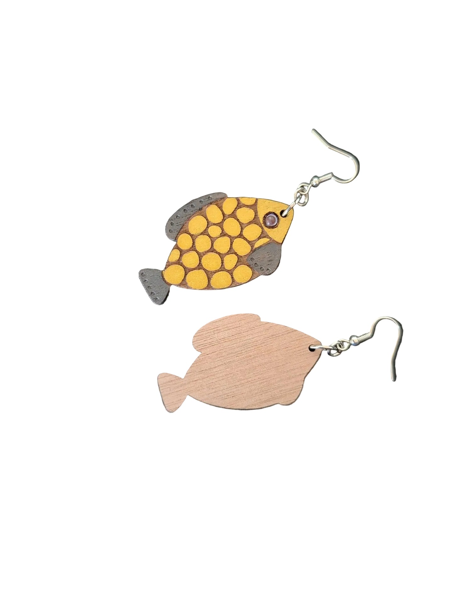 Handmade Fish Earrings – Laser Cut & Hand-Painted | Made in New Zealand