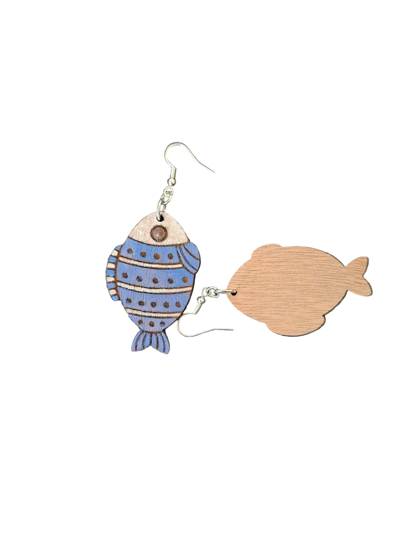 Handmade Fish Earrings – Laser Cut & Hand-Painted | Made in New Zealand